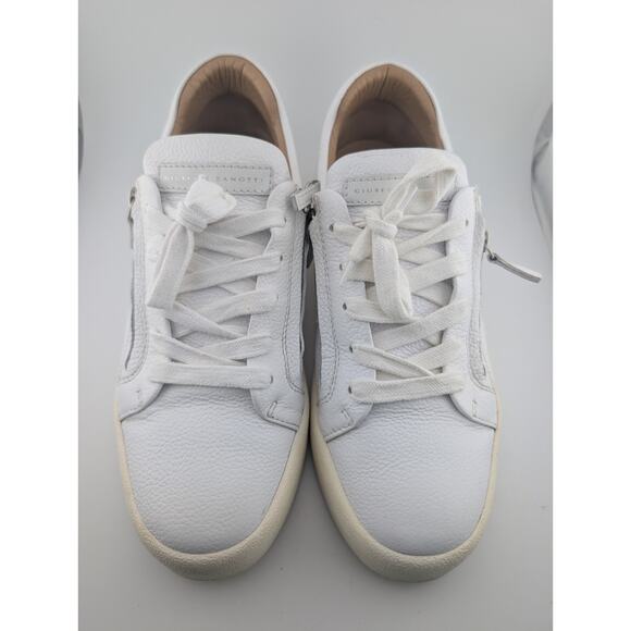 Giuseppe Zanotti Men\'s Size 9 White Leather Sneakers EU 42 Low Top Shoes main image 8